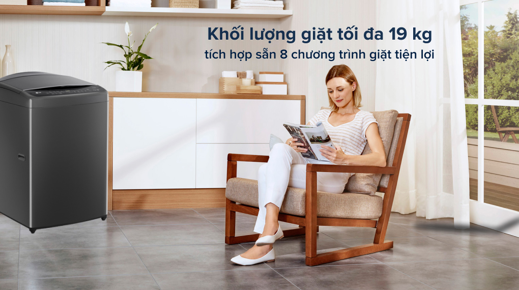 Máy giặt LG Inverter 19 kg TV2519DV7B Máy giặt LG Inverter 19 kg TV2519DV7B