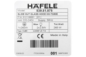 May Hut Mui Am Tu Hafele Hh Tg90e 53981.075)