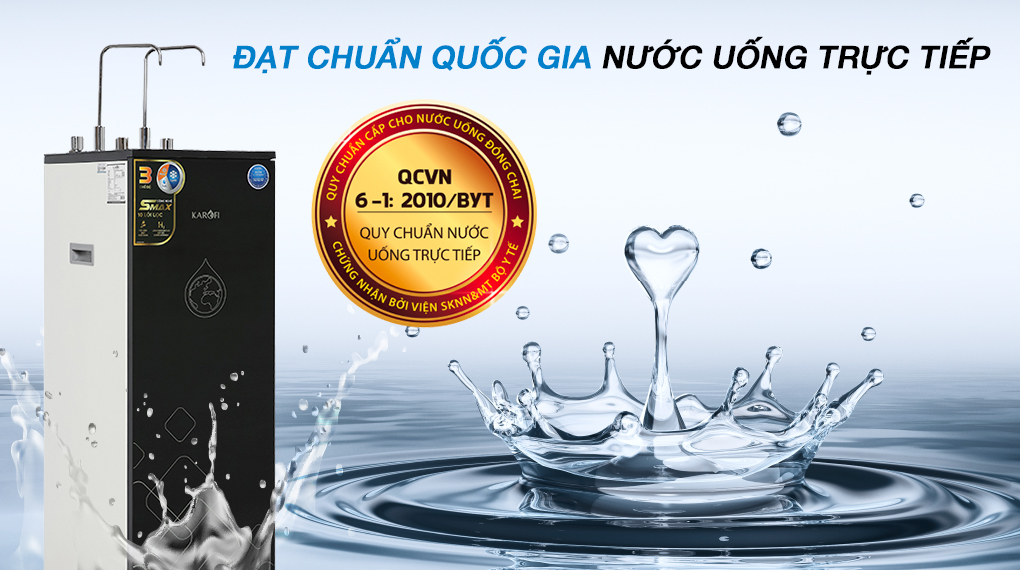 Máy lọc nước RO nóng nguội lạnh Karofi KAD-X39 10 lõi Máy lọc nước RO nóng nguội lạnh Karofi KAD-X39 10 lõi