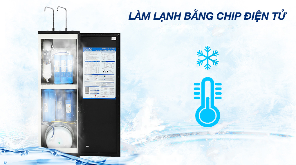 Máy lọc nước RO nóng nguội lạnh Karofi KAD-X39 10 lõi Máy lọc nước RO nóng nguội lạnh Karofi KAD-X39 10 lõi