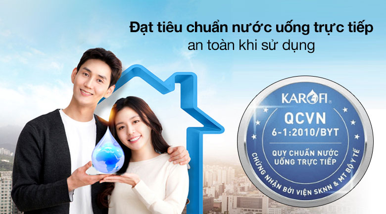 Máy lọc nước RO nóng nguội lạnh Karofi KAD-D66 11 lõi