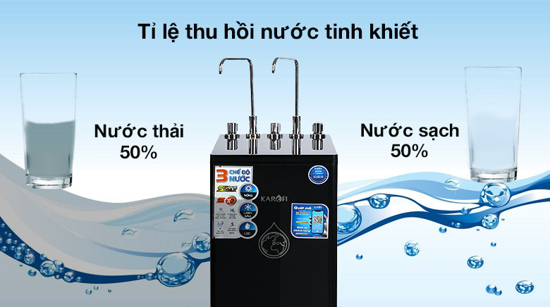 Máy lọc nước RO nóng nguội lạnh Karofi KAD-D66 11 lõi