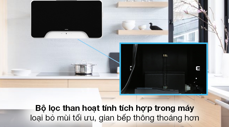 Máy hút mùi kính vát Hafele HH-WVGS90A (533.80.203) Máy hút mùi kính vát Hafele HH-WVGS90A (533.80.203)