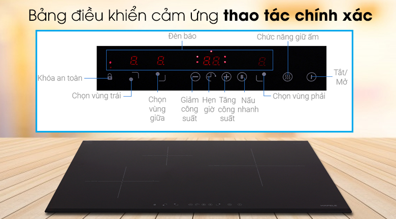 Bếp từ 3 vùng nấu lắp âm Hafele HC-IS773EA (535.02.242)