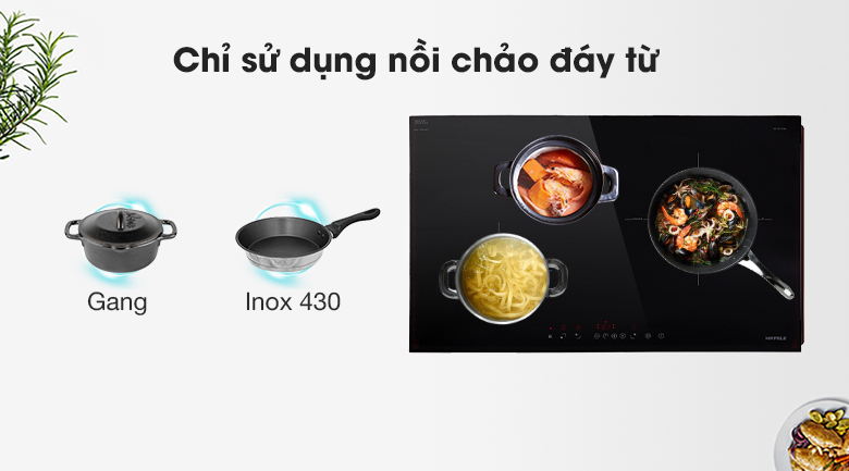 Bếp từ 3 vùng nấu lắp âm Hafele HC-IS773EA (535.02.242)