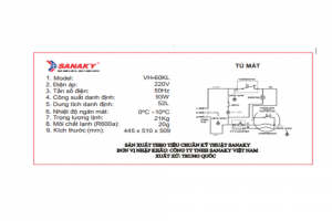 Tu Mat Mini Sanaky 52 Lit Vh 60kl