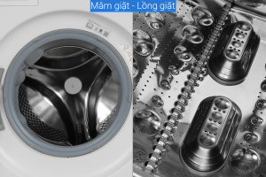 Thap Giat Say Lg Washtower Inverter Giat 14 Kg Say 10 Kg Wt1410nhe