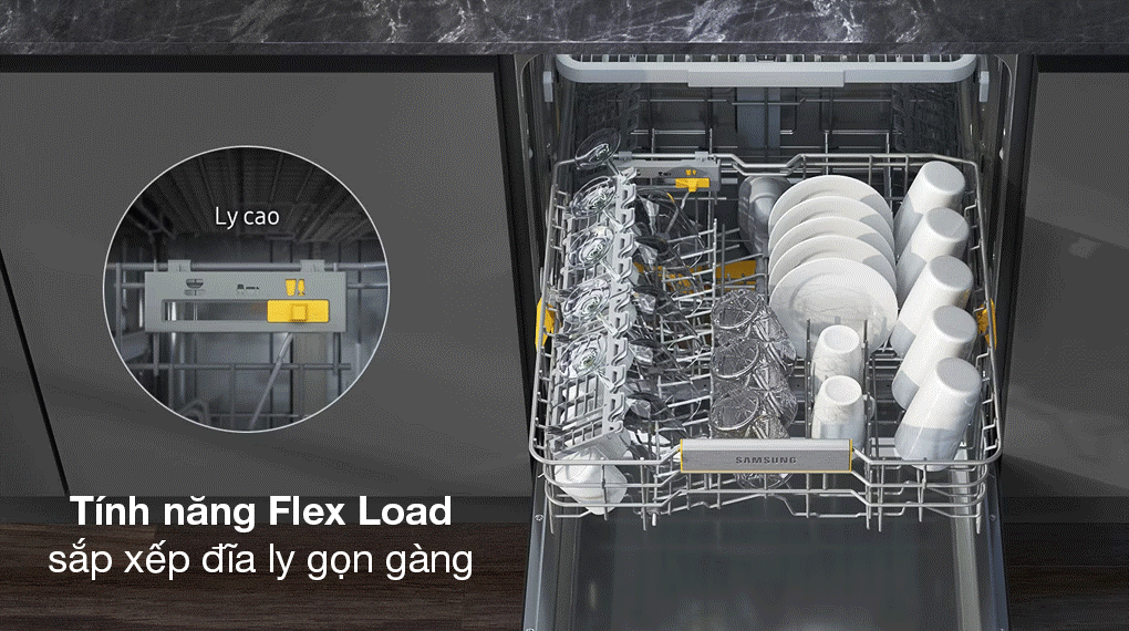 Máy rửa chén Samsung Bespoke DW60CB750FAPSV