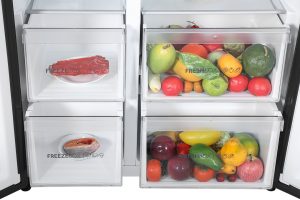 Tủ lạnh Aqua Inverter 550 lít Side By Side AQR-S612XA(CBC)