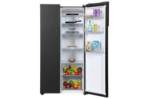 Tủ lạnh Aqua Inverter 550 lít Side By Side AQR-S612XA(CBC)