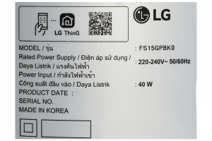Máy lọc không khí LG PuriCare AeroTower Hit FS15GPBK0