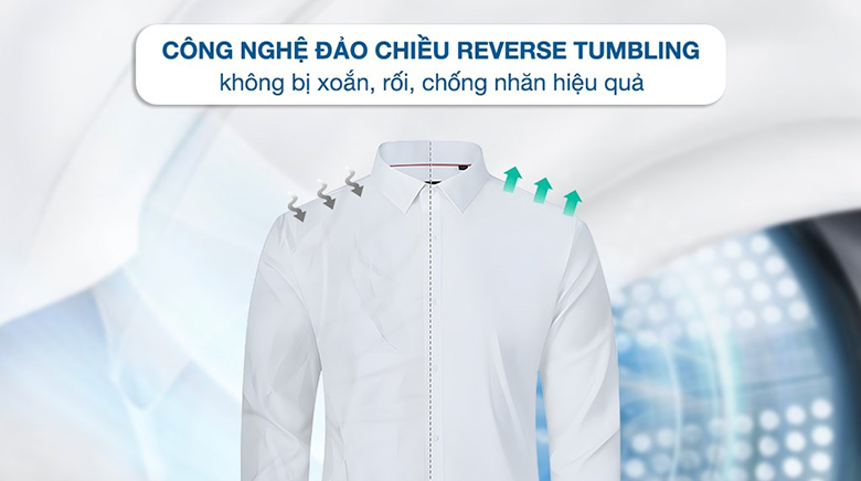 Máy sấy bơm nhiệt ELECTROLUX 8 kg EDH803J5WC - Hạn chế nếp nhăn và nếp gấp trên quần áo