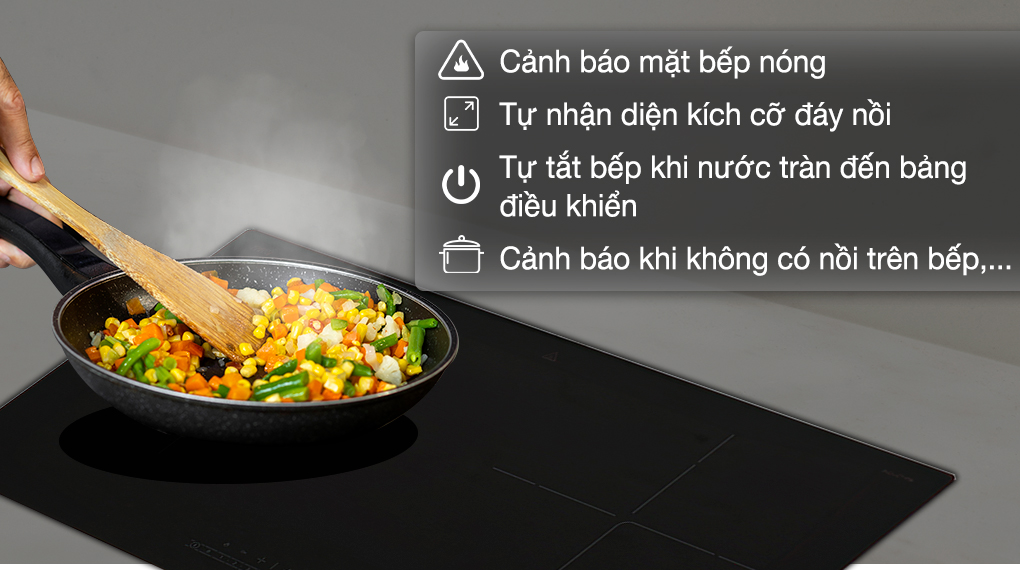Tính năng an toàn - Bếp từ đôi lắp âm Bosch PPI8256EVN