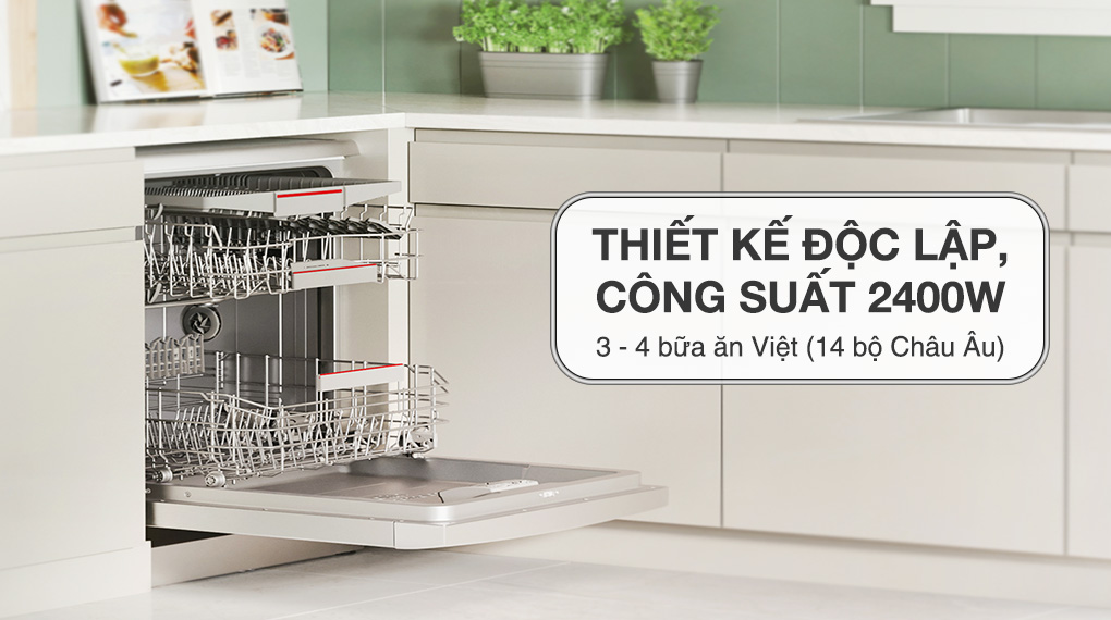 Máy rửa chén độc lập Bosch SMS6ZCI37Q - Công suất