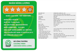 Máy giặt sấy Hitachi Inverter giặt 10.5 kg - sấy 7 kg BD-D1054HVOS