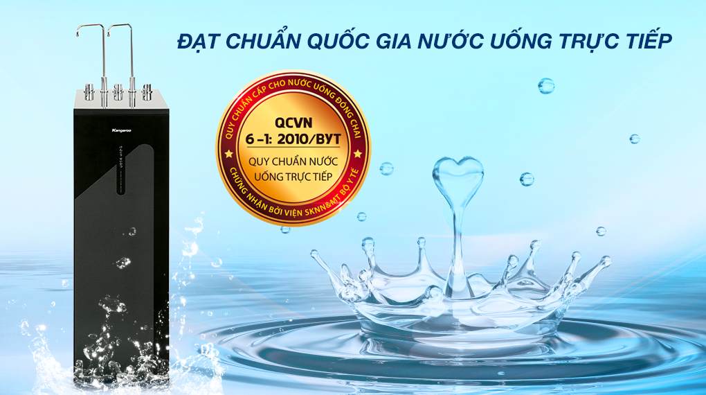 Máy lọc nước RO nóng nguội lạnh Kangaroo KG10A18 10 lõi - Đạt chuẩn Máy lọc nước RO nóng nguội lạnh Kangaroo KG10A18 10 lõi - Đạt chuẩn