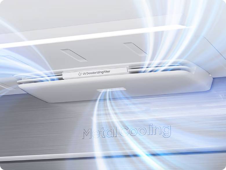 Tủ lạnh Samsung Inverter 615 lít Side By Side RS90F65D2FSV - Công nghệ Metal Cooling