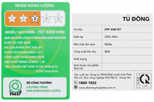 Tủ đông Hòa Phát 107 lít HPF AN6107