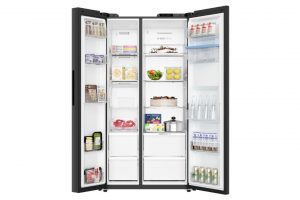 Tủ lạnh Aqua Inverter 569 lít Side By Side AQR-S633XA(WSL)