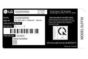 Smart Tivi OLED evo LG AI 4K 97 inch 97G5PSA