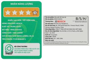 Máy giặt sấy Bosch 10 kg - sấy 6 kg WNA254U0SG