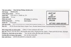 Máy hút bụi không dây Philips XC2011/01