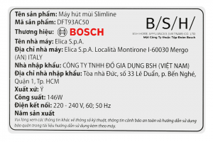 Máy hút mùi âm tủ Bosch DFT93AC50