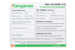 Máy lọc nước RO Hydrogen Kangaroo VTU KG100HA 9 lõi