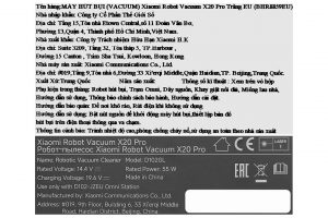 Robot hút bụi lau nhà Xiaomi X20 Pro