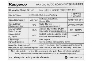 Máy lọc nước RO Hydrogen Kangaroo KG11A1 11 lõi