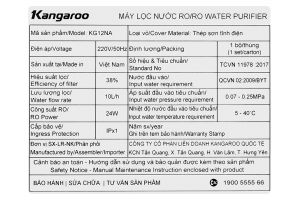 Máy lọc nước RO Kangaroo Sumire KG12NA 12 lõi
