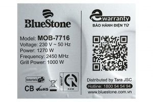 Lò vi sóng có nướng BlueStone MOB-7716 20 lít