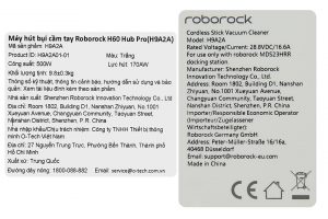 Máy hút bụi cầm tay Roborock H60 Hub Pro