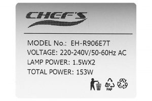Máy hút mùi âm tủ Chef's EH-R906E7T