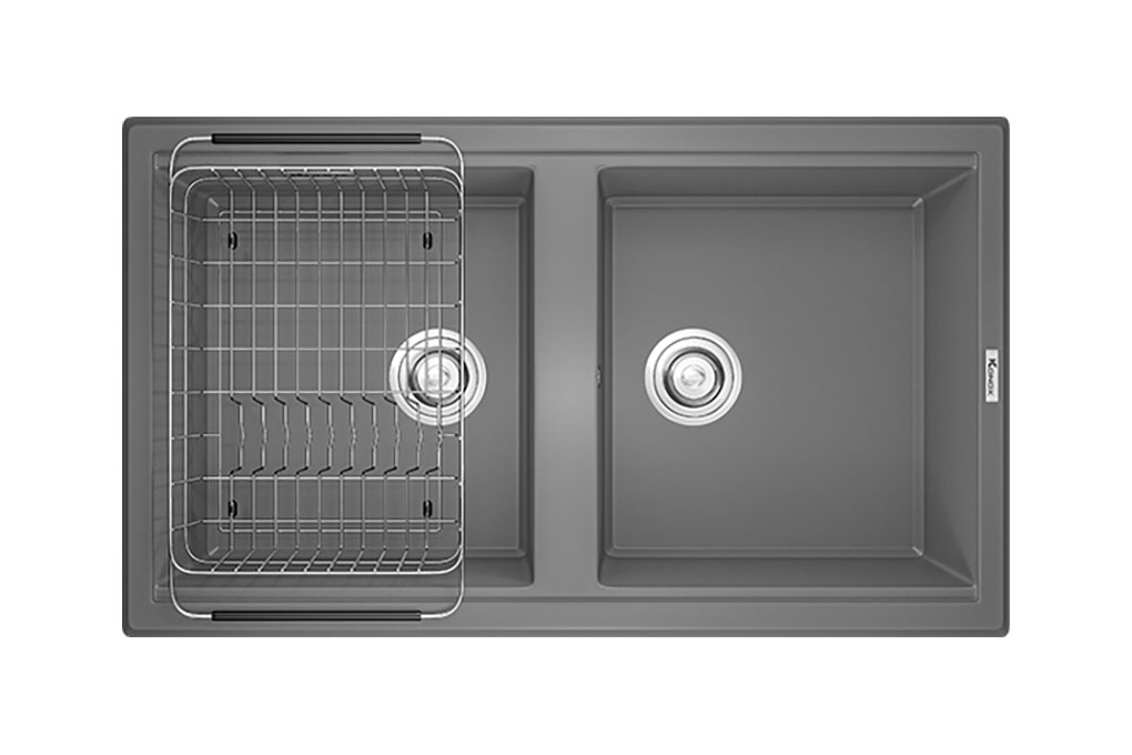 Chậu rửa bát Konox Granite Sink Phoenix Smart 860 Grey