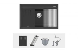 Chậu rửa bát Konox Granite Sink Terra 790S Black