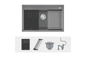 Chậu rửa bát Konox Granite Sink Terra 790S Grey