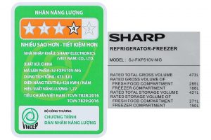Tủ lạnh Sharp Inverter Multi Door 421 lít SJ-FXP510V-MG