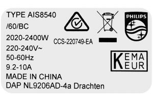 Bàn ủi hơi nước đứng Philips AIS8540/60 2200W