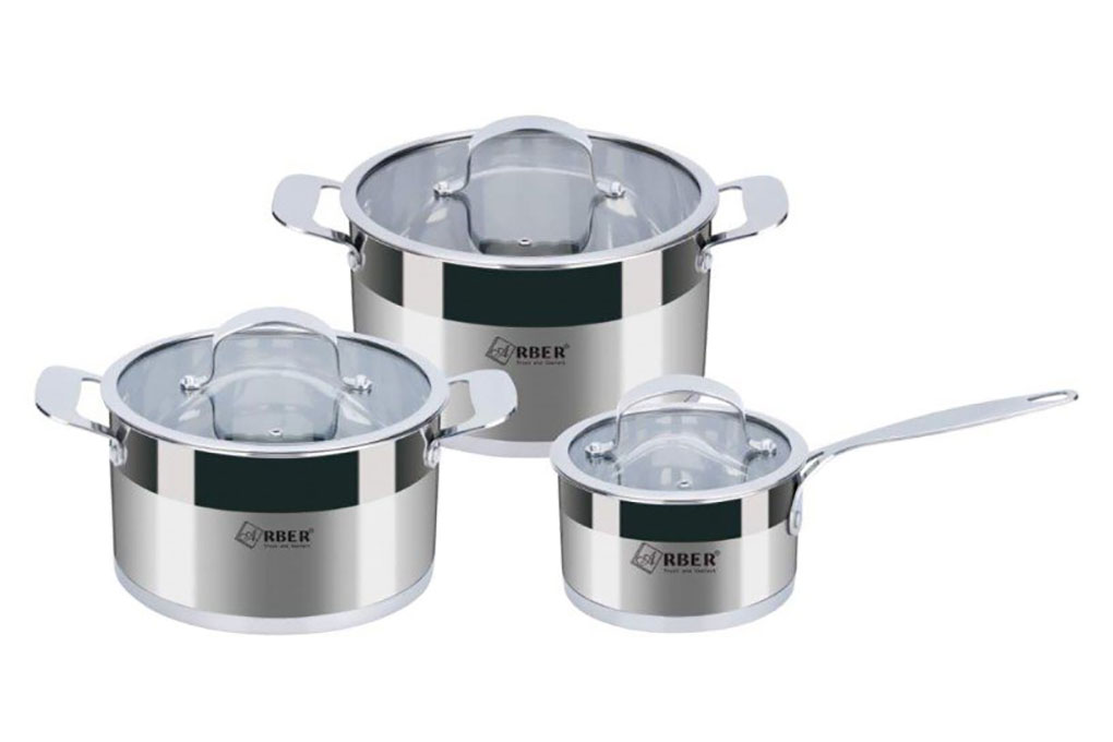 Bộ nồi inox 3 món Arber AN03S