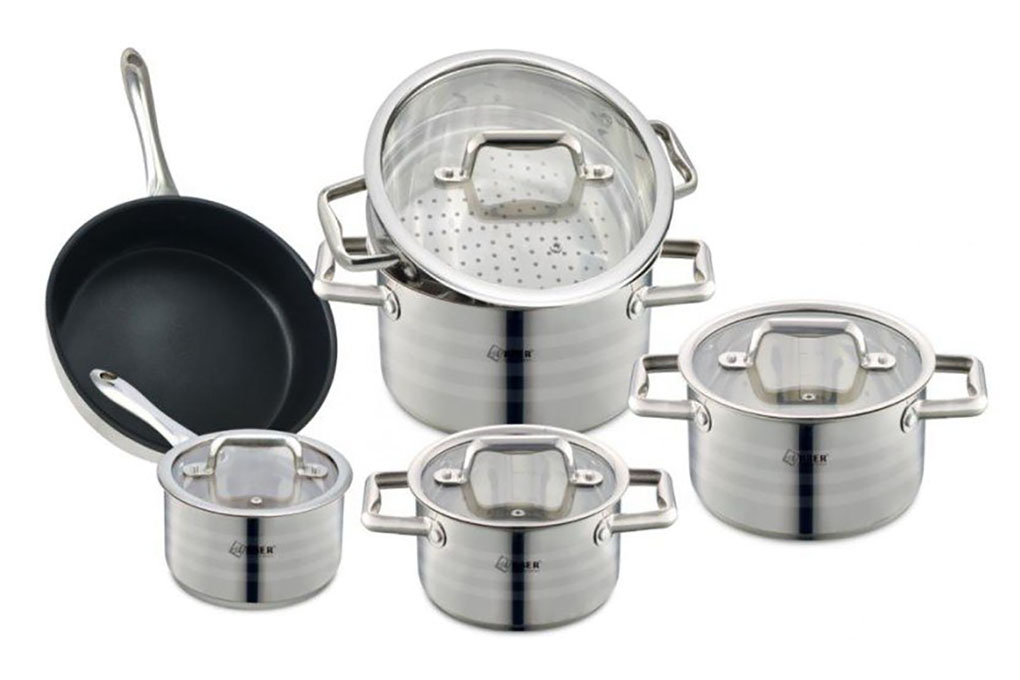 Bộ nồi inox 6 món Arber AN05V