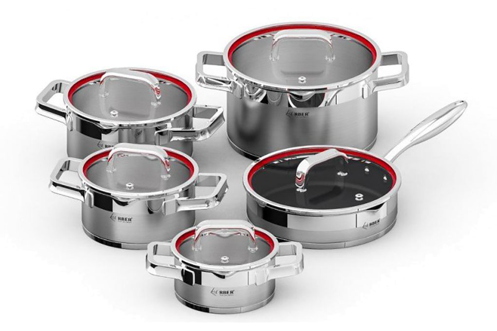Bộ nồi inox Arber AN05RED MAX