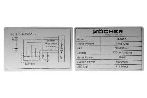 Máy hút mùi âm tủ Kocher TURBO X-350D