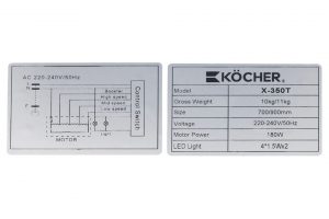 Máy hút mùi âm tủ Kocher TURBO X-350T