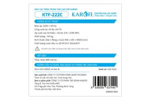 Máy lọc tổng đầu nguồn Karofi KTF-222C